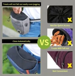 BOTC Hondentraining Traktatietas - Hondensnacktas - Hondensnacktas - Traktatiehouder Opslag Hondentrainingstas - Zwart -Dieren Product Winkel 1178x1200 41