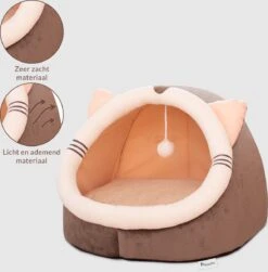 Kattenmand - Kattenhuis - Kattenbed - Kattenhangmat - Poezenmand - Kattenkussen - 40 Cm -Dieren Product Winkel 1181x1200 7
