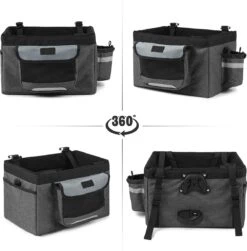 Fietsmand Hond Afneembaar Voor Volwassenen - Zwarte Fietsmand Honden Voorop - Mand Accessoires & Reflectiestrip - Hoge Kwaliteit -Dieren Product Winkel 1183x1200 12