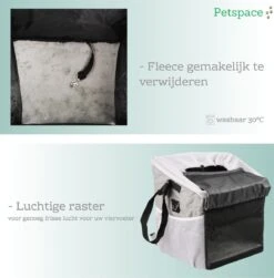 Petspace - Huisdieren Fietstas - Honden Fietsmand - Stuurtas Fiets - Fietsmand Voor Honden - Hondenfietsmand Voorop - Grijs 18 Petspace - Huisdieren Fietstas - Honden Fietsmand - Stuurtas Fiets - Fietsmand Voor Honden - Hondenfietsmand Voorop - Grijs -Dieren Product Winkel 1183x1200 13