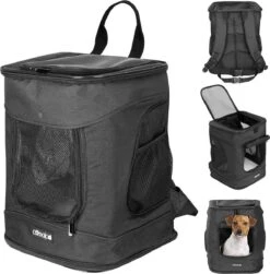 Cadoca Hondenrugzak - Tot 12kg Draagcomfort Verstelbaar - Zwart 21 Cadoca Hondenrugzak - Tot 12kg Draagcomfort Verstelbaar - Zwart -Dieren Product Winkel 1183x1200 9