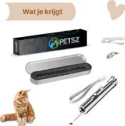 Laserpen - USB - Kattenspeeltjes - Zaklamp - Kat - Laser - Kattenspeelgoed - RVS Opbergblikje -Dieren Product Winkel 1184x1200 3
