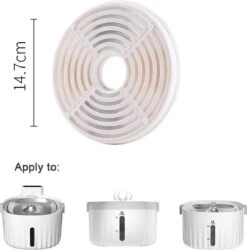 AluPet5 Pro Sense - USB Kabel/Batterij - Kat Fontein - Motion Sensor Hond Dispenser Met Filter - Automatisch -Dieren Product Winkel 1185x1200 12