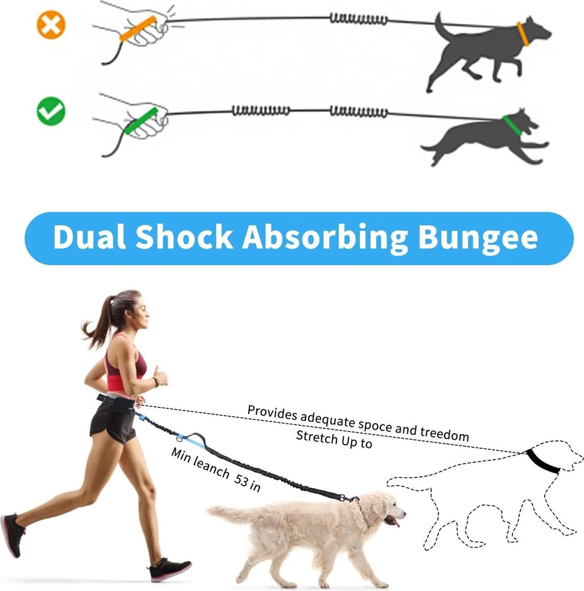 Nobleza Jogging Heupgordel Met Hondenriem 42UOY - Looplijn Met Heupriem Voor Honden 5 Nobleza Jogging Heupgordel Met Hondenriem 42UOY - Looplijn Met Heupriem Voor Honden - Afbeelding 5