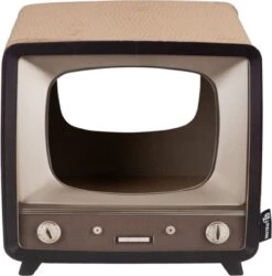 District 70 TELLY - Retro TV Krabmeubel - Instagrammable Kartonnen TV Voor Katten - 39 X 27 X 37 Cm -Dieren Product Winkel 1186x1200 7