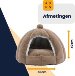 MIRO Katten Huis - Kattenhuizen - Kattenhok - Kattenmand - Dierenhuis - Extra Zacht - Bruin 17 MIRO Katten Huis - Kattenhuizen - Kattenhok - Kattenmand - Dierenhuis - Extra Zacht - Bruin -Dieren Product Winkel 1186x1200 8