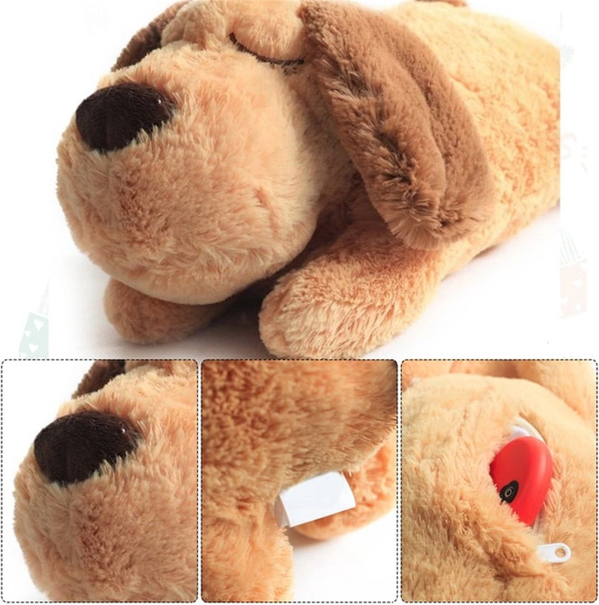 Knuffel Met Hartslag 2023 Voor Puppy's - Zacht Speelgoed - Hondenknuffel Met Hartslag - Wonderknuffel Snuggle Puppy - Knuffel Hond 8 Knuffel Met Hartslag 2023 Voor Puppy's - Zacht Speelgoed - Hondenknuffel Met Hartslag - Wonderknuffel Snuggle Puppy - Knuffel Hond - Afbeelding 8