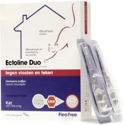 Flea Free Ectoline Duo Kat - Tegen Vlooien En Teken - 2 Pipetten -Dieren Product Winkel 1188x1200 1
