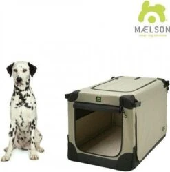 Maelson Soft Kennel - Robuuste Hondenbench Van Zacht Materiaal - Opvouwbare Kennel Met Stevig Stalen Binnenframe - Beige/zwart - XXS / XS / S / M / L / XL / XXL - 72 S -Dieren Product Winkel 1188x1200 28