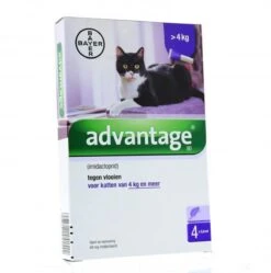 Advantage 80 Vlooiendruppelsl Kat Vanaf 4 Kg - 4 Pipetten -Dieren Product Winkel 1190x1200 1