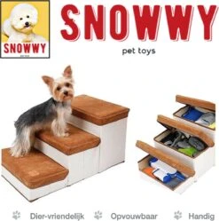SNOWWY - Hondentrap Met Opslagruimte - Honden Loopplank Met Handige Opslagvakje - Hondenloopplanken - Inklapbaar - Huisdier Opstap - Hondentrapje - Bruin 10 SNOWWY - Hondentrap Met Opslagruimte - Honden Loopplank Met Handige Opslagvakje - Hondenloopplanken - Inklapbaar - Huisdier Opstap - Hondentrapje - Bruin -Dieren Product Winkel 1190x1200 26