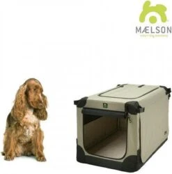 Maelson Soft Kennel - Robuuste Hondenbench Van Zacht Materiaal - Opvouwbare Kennel Met Stevig Stalen Binnenframe - Beige/zwart - XXS / XS / S / M / L / XL / XXL - 72 S -Dieren Product Winkel 1190x1200 29