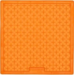 Lickimat Licki Mat - Buddy - Likmat Voor Hond - XL - Oranje - 30 X 25 Cm
