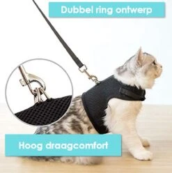 Kattentuigje Met Leiband Riem Kattenharnas Geel Maat M Kat & Kitten - Dieren Kattenriem - Cat Leash - Halsomvang 20 Tot 26cm - Borstomvang 30 Tot 34cm - Zootic® -Dieren Product Winkel 1194x1200 11