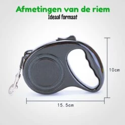 HGMD® Hondenriem - Hondenlijn 5 Meter- Innovatieve Remsysteem - Hondenriem - Zwart - Flexi Bele Rollijn - <20 Kg -Dieren Product Winkel 1194x1200 15