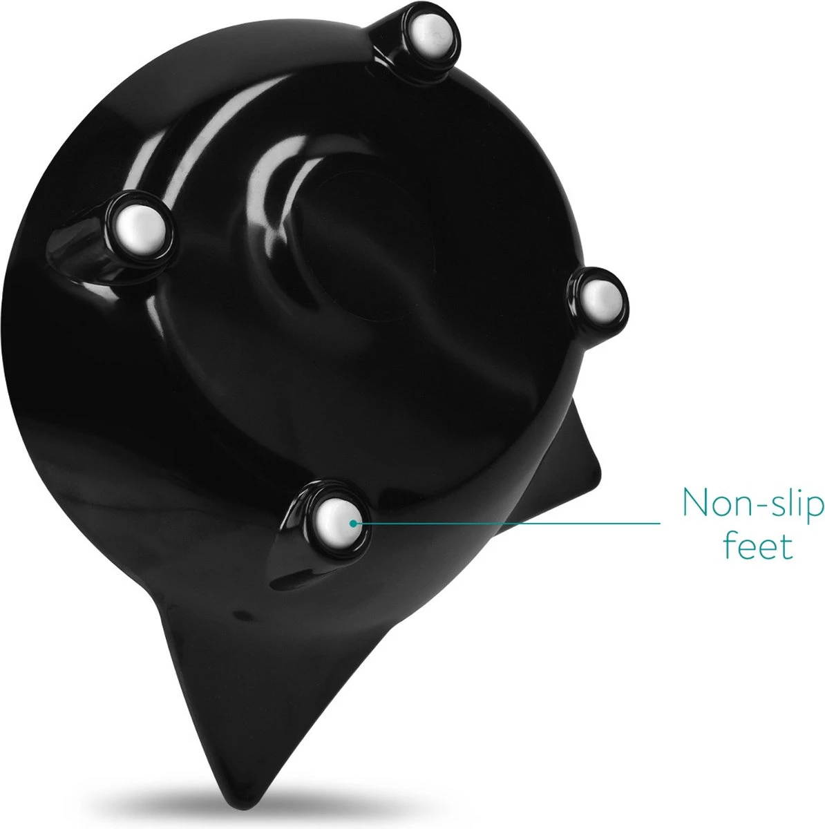 Navaris Voerbakjes Voor Katten - Set Van 3 Voer- En Waterbakken - Met Kattenkopjes Vorm - Antislip - Etensbakjes In Grijs, Wit En Zwart 3 Navaris Voerbakjes Voor Katten - Set Van 3 Voer- En Waterbakken - Met Kattenkopjes Vorm - Antislip - Etensbakjes In Grijs, Wit En Zwart - Afbeelding 3