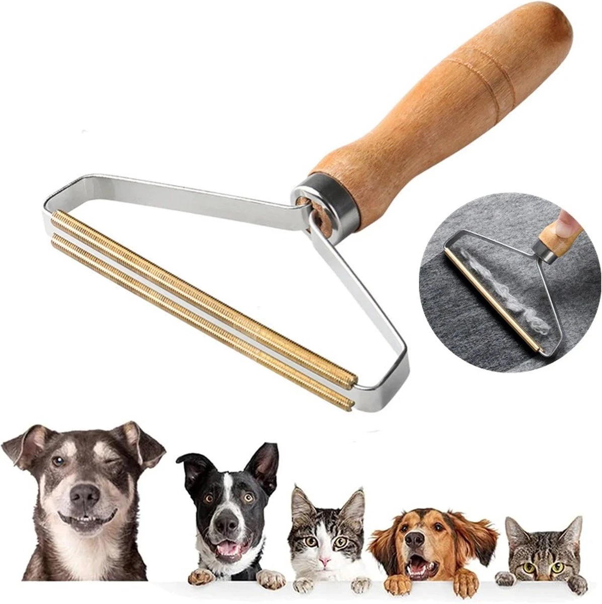 Pluizen Verwijderaar - Kleding Ontpiller - Draagbare Lint Remover - Wollen Kleding - Verwijdert Dierenhaar - Haren Verwijderen 4 Pluizen Verwijderaar - Kleding Ontpiller - Draagbare Lint Remover - Wollen Kleding - Verwijdert Dierenhaar - Haren Verwijderen - Afbeelding 4