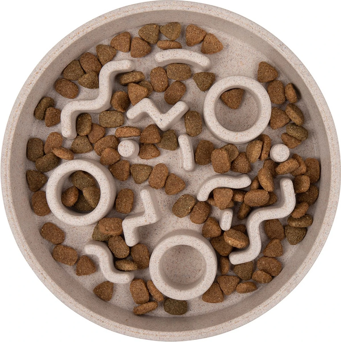 District 70 BAMBOO Slowfeeder - Stijlvolle Anti-schrok Voerbak Voor Katten – Merengue - Ø13 Cm 8 District 70 BAMBOO Slowfeeder - Stijlvolle Anti-schrok Voerbak Voor Katten – Merengue - Ø13 Cm - Afbeelding 8