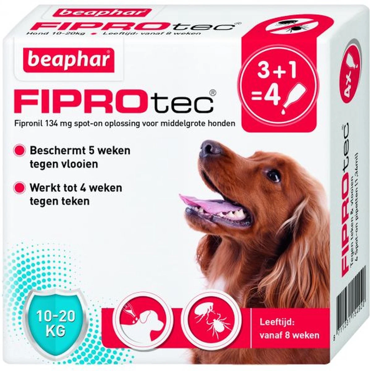 Beaphar Fiprotec Vlooien- En Tekenmiddel Hond 10-20 Kg - 4 Pipetten 15 Beaphar Fiprotec Vlooien- En Tekenmiddel Hond 10-20 Kg - 4 Pipetten - Afbeelding 15