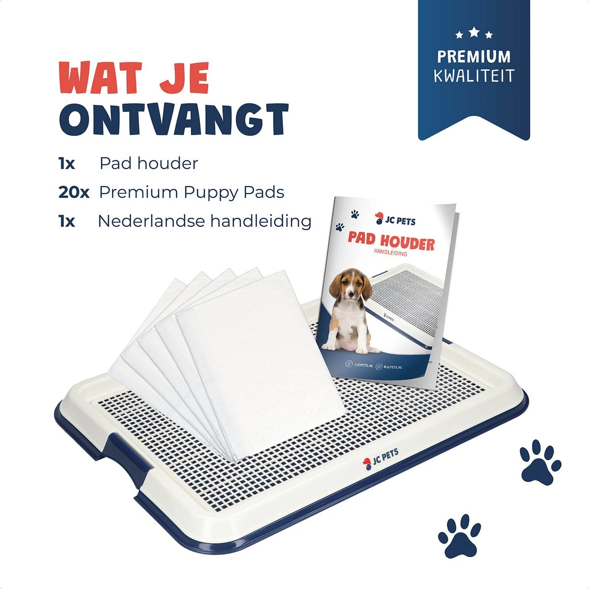 JC Pets Premium Pad Houder Met Rooster - Inclusief 20 Puppy Training Pads - Hondentoilet - Zindelijkheidstraining Hond 7 JC Pets Premium Pad Houder Met Rooster - Inclusief 20 Puppy Training Pads - Hondentoilet - Zindelijkheidstraining Hond - Afbeelding 7