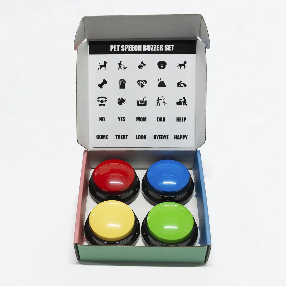 Praatknop Hond - Honden Praatknop - Dog Buttons - Hondenspeelgoed Intelligentie - Dogbuttons - Hondenspeelgoed - Praatknop Voor Honden - Honden Training 4 Praatknop Hond - Honden Praatknop - Dog Buttons - Hondenspeelgoed Intelligentie - Dogbuttons - Hondenspeelgoed - Praatknop Voor Honden - Honden Training - Afbeelding 4