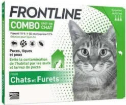 Frontline Combo Anti Vlooienmiddel En Tekenmiddel Kat - 3 Pipetten -Dieren Product Winkel 1200x1000