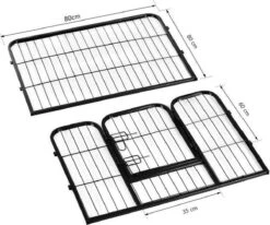 Merkloos Topmast Premium Puppyren - 80 Cm Hoog - 640 Cm Omtrek - Hondenren - Hondenhok - Antraciet -Dieren Product Winkel 1200x1002 2
