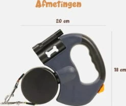 Dubbele Honden Riem – Leiband Hond – Hondenlijn – Looplijn Hond – 2 Honden – 3 Meter – Tot 12kg Per Hond – Reflecterende Lijnen – Met Zaklamp – 360° Draaien – Verstelbaar - Navy Blauw -Dieren Product Winkel 1200x1009 4