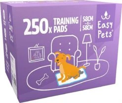 Easypets Puppy Training Pads - Zindelijkheidstraining - Hondentoilet - 58 X 58 Cm - 250 Stuks