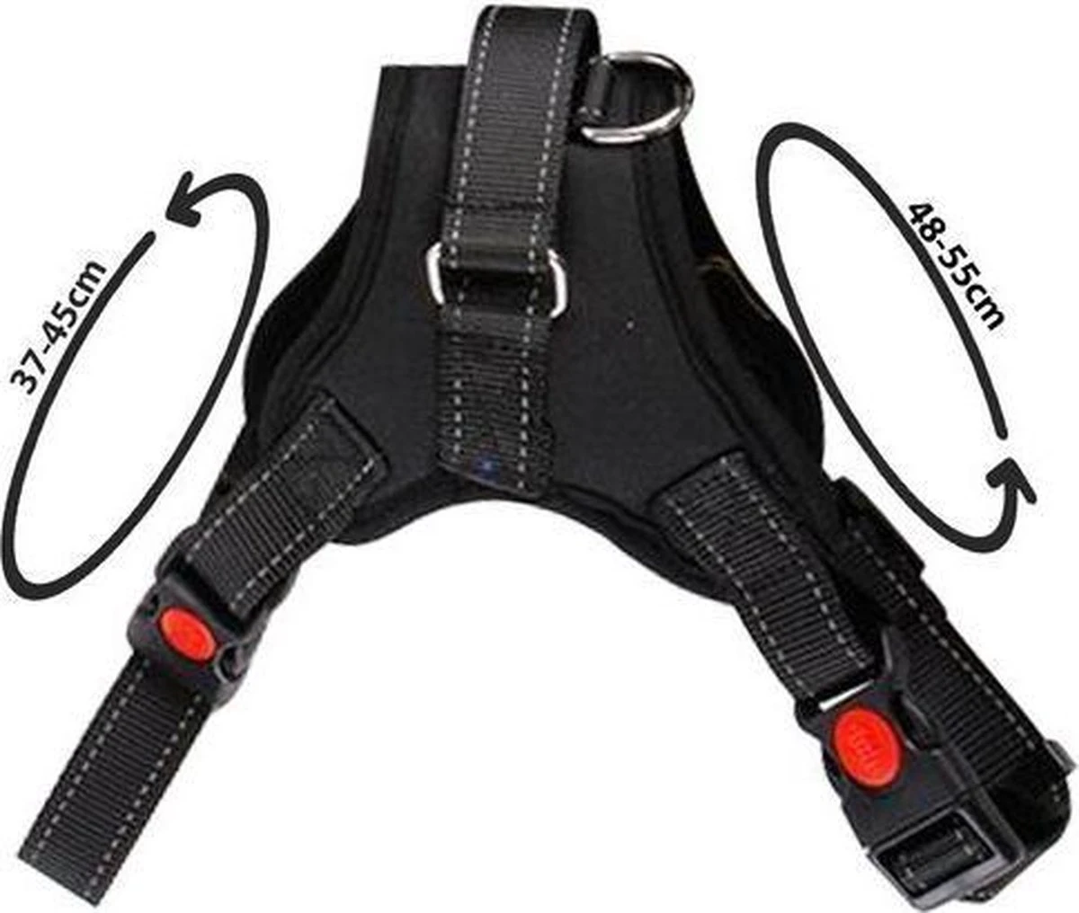 PetsPro Hondentuigje - Maat S - Anti Trek Honden Harnas - Honden Tuig - Tot 22 Kg - Nek Omvang: 37-45 Cm Borst Omvang: 48-55 Cm 4 PetsPro Hondentuigje - Maat S - Anti Trek Honden Harnas - Honden Tuig - Tot 22 Kg - Nek Omvang: 37-45 Cm Borst Omvang: 48-55 Cm - Afbeelding 4