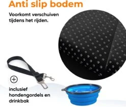 Hondendeken Auto Achterbank En Kofferbak Beschermhoes - Hondenkleed Auto - Autodeken Hond - Autokleed - 150x140cm - Zwart - Quzi -Dieren Product Winkel 1200x1022 2