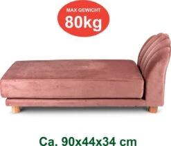 Maxxpro Katten- En Hondenbank - Roze - Verhoogd Met Houten Poten - Fluweel Materiaal - 90 X 44 X 34 CM - Huisdieren Tot 80 KG 12 Maxxpro Katten- En Hondenbank - Roze - Verhoogd Met Houten Poten - Fluweel Materiaal - 90 X 44 X 34 CM - Huisdieren Tot 80 KG -Dieren Product Winkel 1200x1027 8