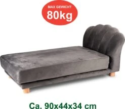 Maxxpro Katten- En Hondenbank - Grijs - Verhoogd Met Houten Poten - Fluweel Materiaal - 90 X 44 X 34 Cm - Huisdieren Tot 80 KG 12 Maxxpro Katten- En Hondenbank - Grijs - Verhoogd Met Houten Poten - Fluweel Materiaal - 90 X 44 X 34 Cm - Huisdieren Tot 80 KG -Dieren Product Winkel 1200x1056 5