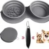 Janse Opvouwbare Voerbak - Anti Slip Honden Voerbak - Katten Voerbak - Anti Schrokbak Hond - Waterbak - Drinkbak - Voederbak Kat - Opvouwbaar - Voedselbak - Vakantie - Slowfeeder