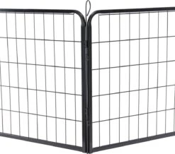 ACAZA Hondenren In 4 Panelen - Hondenkennel - Met Deur - 60 Cm Hoog - Zwart -Dieren Product Winkel 1200x1061 11