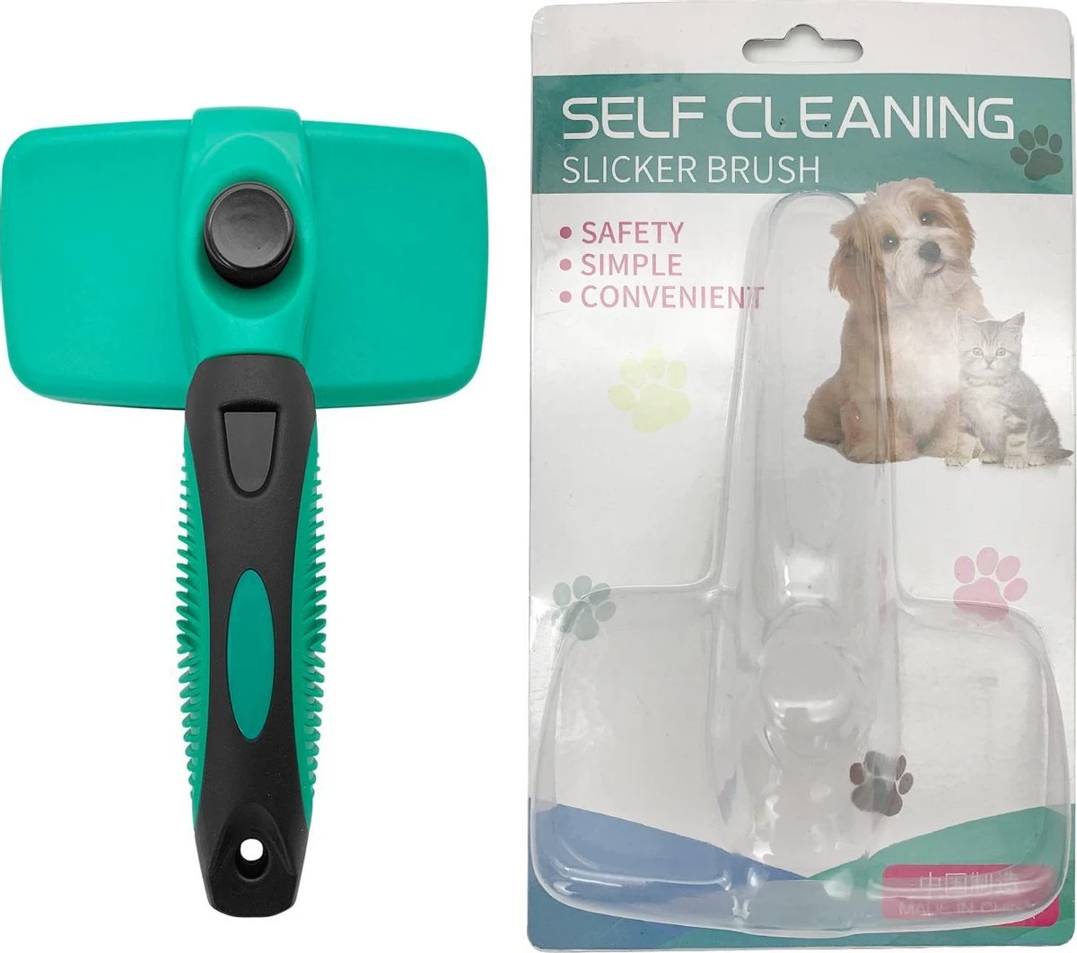 ElegaPet Hondenborstel Groen - Hondenhaar Verwijderen - Kat En Hondenkam - Slickerborstel Hond En Kat - Groomer - Ondervacht Kam Hond - Borstel Hond - Hondenborstel Langharig En Kortharig - Slickerborstel - Anti Klit/Knopen/Huidschilfers 8 ElegaPet Hondenborstel Groen - Hondenhaar Verwijderen - Kat En Hondenkam - Slickerborstel Hond En Kat - Groomer - Ondervacht Kam Hond - Borstel Hond - Hondenborstel Langharig En Kortharig - Slickerborstel - Anti Klit/Knopen/Huidschilfers - Afbeelding 8