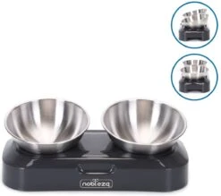 Nobleza Katten Voerbakjes - Ergonomische Dubbele Voerbak - Anti Braak Voerbak Voor Katten - Zwart - Dubbel - RVS 21 Nobleza Katten Voerbakjes - Ergonomische Dubbele Voerbak - Anti Braak Voerbak Voor Katten - Zwart - Dubbel - RVS -Dieren Product Winkel 1200x1063