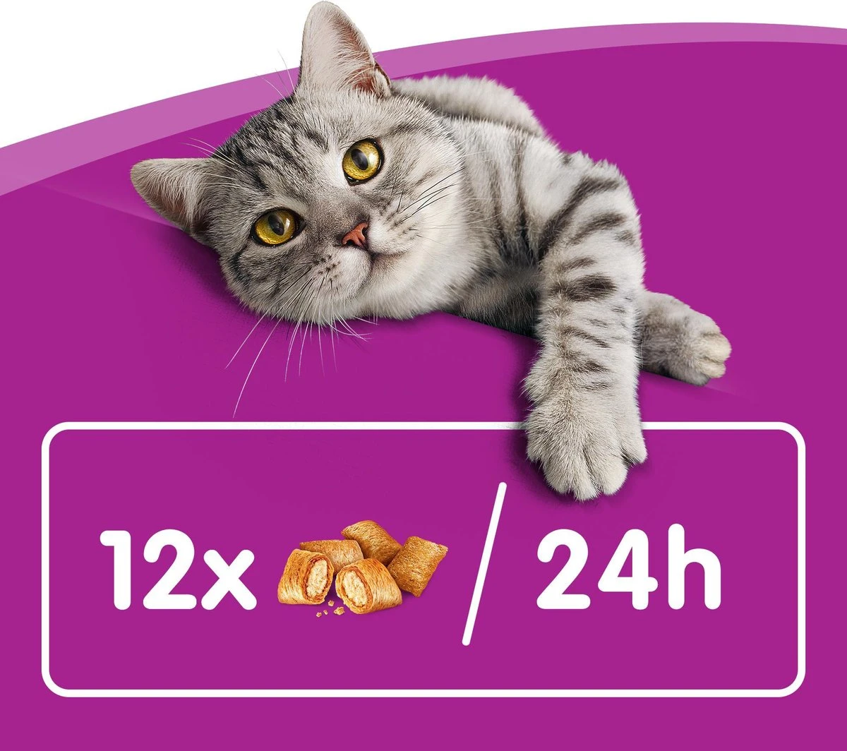 Whiskas Temptations Kattensnacks - Kip En Kaas - 8 X 60 Gr 5 Whiskas Temptations Kattensnacks - Kip En Kaas - 8 X 60 Gr - Afbeelding 5