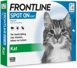 Frontline Spot On - Kat -Tegen Vlooien En Teken - 4 Pipetten