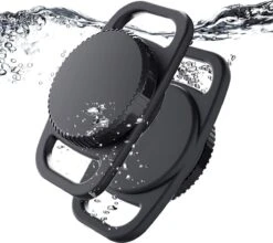 Merkloos Waterdichte Airtag Halsbandhouder (2-pack) Voor Apple AirTag, Plastic En Siliconen Halsbandhoes Anti-verloren Luchttag-hoeshouder Voor Kat Hond GPS-tracker (zwart) -Dieren Product Winkel 1200x1070 16