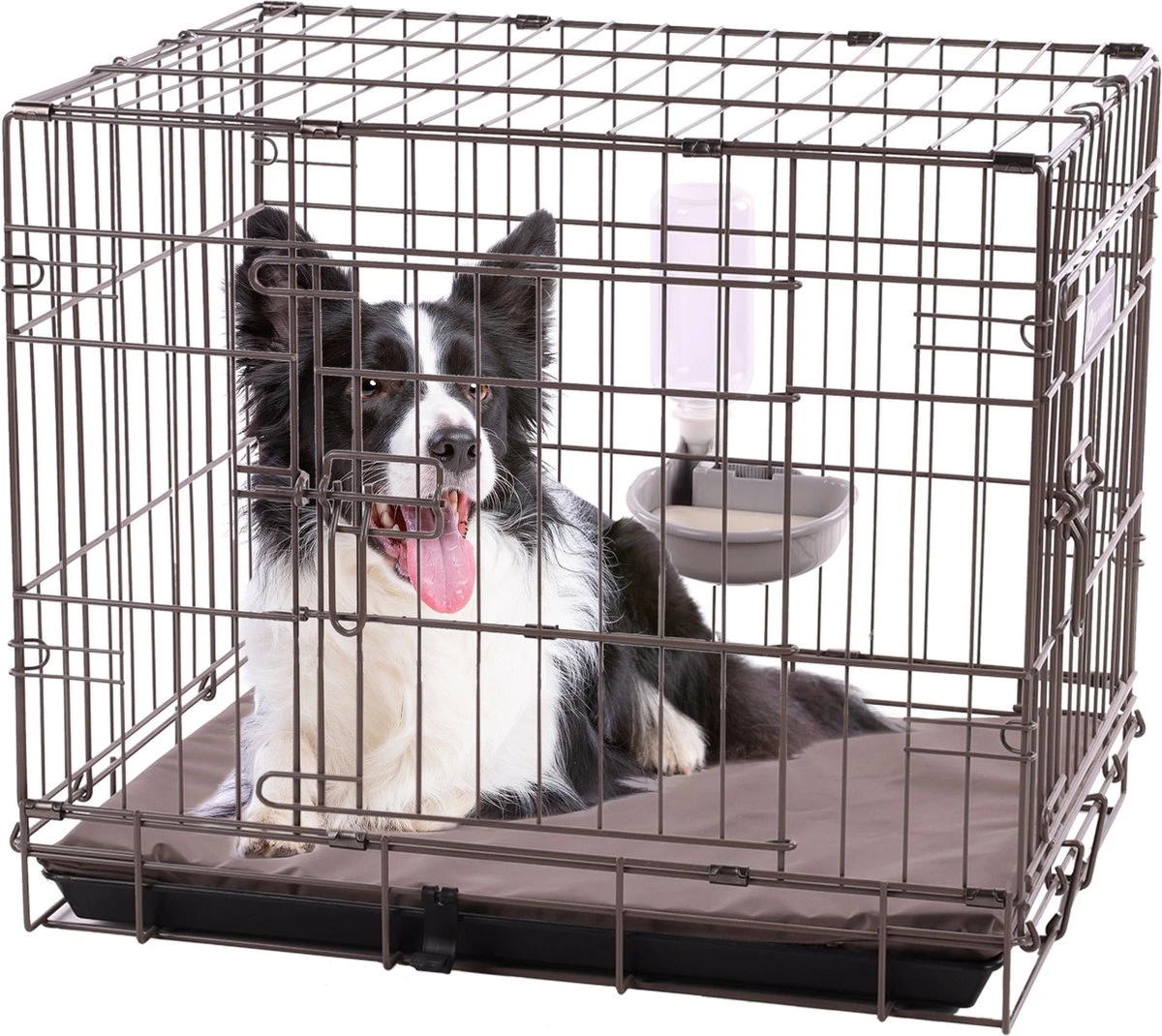 Flamingo Drinkfles Diza Voor Bench - Hondenbench - 14.9x18.5x23 Cm 480 Ml Grijs 5 Flamingo Drinkfles Diza Voor Bench - Hondenbench - 14.9x18.5x23 Cm 480 Ml Grijs - Afbeelding 5