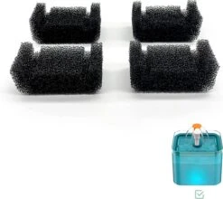 Loha-party® Drinkfontein Filters - Filters Kattenfontein - Filters Hondenfontein-Katoen Filter-Pomp Filter- Water Filter-2 Navulling Set -2*4 St -Dieren Product Winkel 1200x1071 7