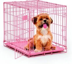 Topmast Bench Roze Gecoat 51x31x36cm Metalen Lade