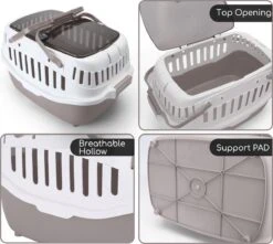 Nobleza 41WSJ - Reisbench - Reismand - Transportbox - 58 X 40 X 42.5 Cm - Grijs -Dieren Product Winkel 1200x1075 7
