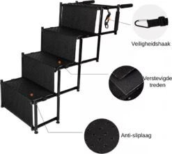 Viervoetjes - HondenTrap - Loopplank - Inklapbaar - Zwart -Dieren Product Winkel 1200x1076 5