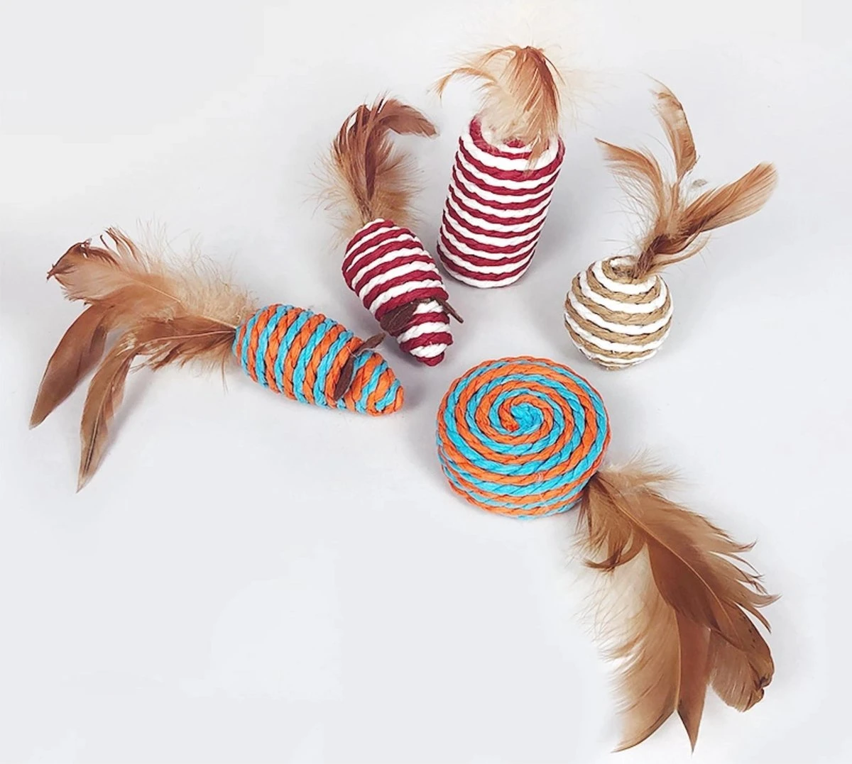 Make Life Beautiful® - Kattenspeeltjes Set - 7-delig - Kattenspeelgoed - Kattenhengel - Speelmuisjes - Kattenspeelgoed Set 6 Make Life Beautiful® - Kattenspeeltjes Set - 7-delig - Kattenspeelgoed - Kattenhengel - Speelmuisjes - Kattenspeelgoed Set - Afbeelding 6