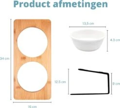 Verhoogde Bamboe Katten Voerbak – Voerbak Kat Keramiek – Drinkbak Hond – Eetbak Met Standaard – 350ml 12 Verhoogde Bamboe Katten Voerbak – Voerbak Kat Keramiek – Drinkbak Hond – Eetbak Met Standaard – 350ml -Dieren Product Winkel 1200x1080 7