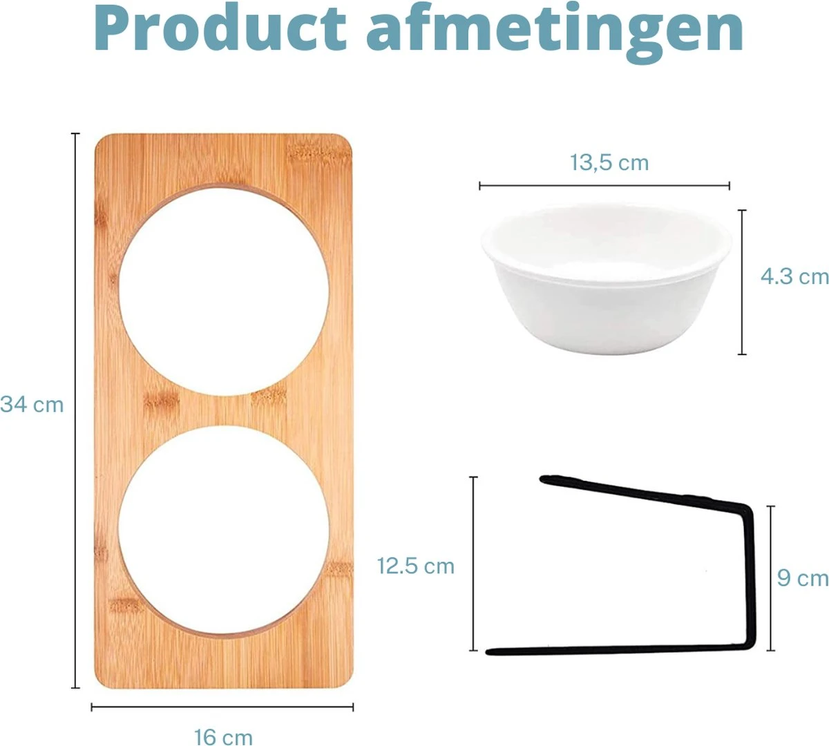 Verhoogde Bamboe Katten Voerbak – Voerbak Kat Keramiek – Drinkbak Hond – Eetbak Met Standaard – 350ml 6 Verhoogde Bamboe Katten Voerbak – Voerbak Kat Keramiek – Drinkbak Hond – Eetbak Met Standaard – 350ml - Afbeelding 6
