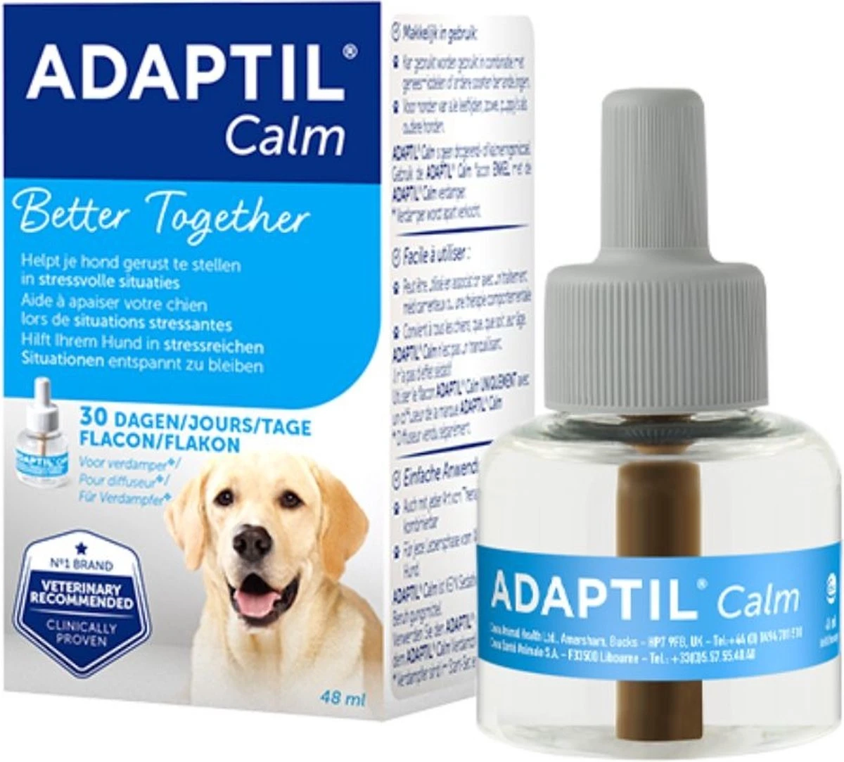 Adaptil Calm Navulling - 48 Ml - Anti-stress Hond - 1 Navulling Voor Adaptil Calm Verdamper 2 Adaptil Calm Navulling - 48 Ml - Anti-stress Hond - 1 Navulling Voor Adaptil Calm Verdamper - Afbeelding 2