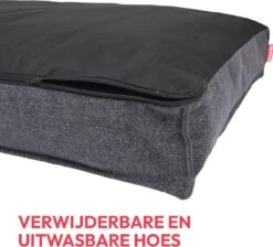 Snoozle Orthopedische Hondenmand - Zacht En Luxe Hondenkussen - Hondenbed - Wasbaar - Hondenmanden - 100 X 70 Cm - Stormy Grey -Dieren Product Winkel 1200x1088 7